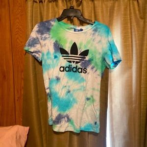 Woman’s  adidas tye dye t shirt